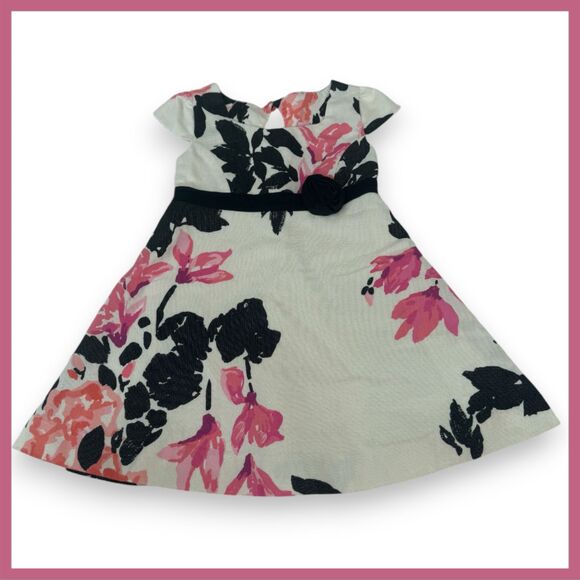 Lilly Pulitzer Girls Stroke of Midnight Floral Shimmer Dress Size 2 - Picture 1 of 3